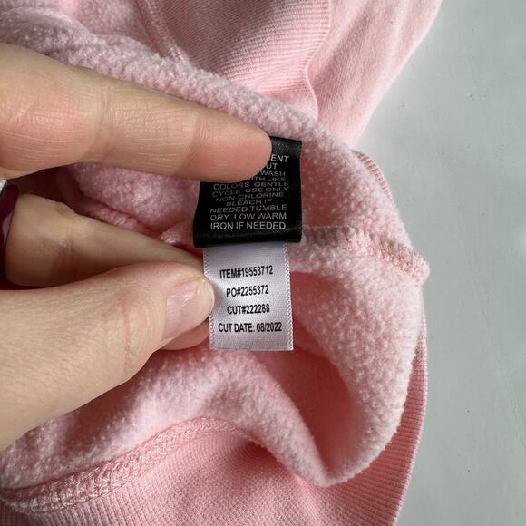 Torrid Classic Fit Cozy Fleece Pink Cheetah Raglan Hoodie - Picture 7 of 8